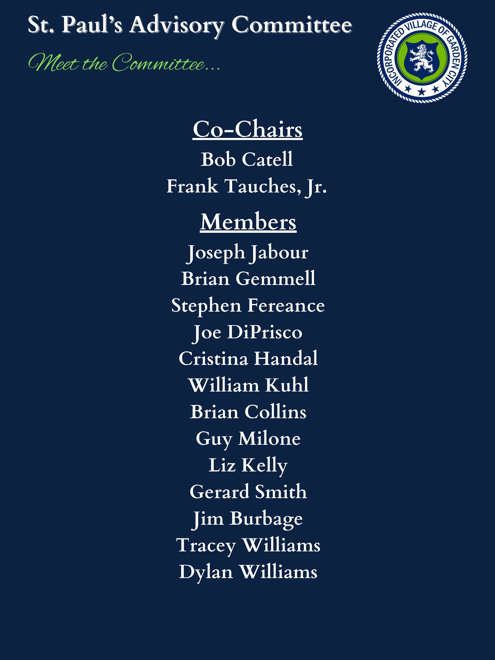 Meet the St. Paul's Advisory Committee