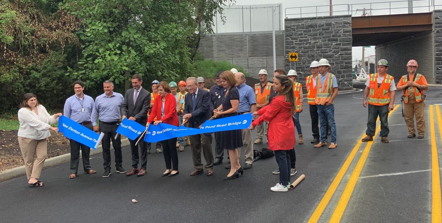 Ribbon Cutting Ceremony at the Newly Replaced Denton Avenue Bridge 1